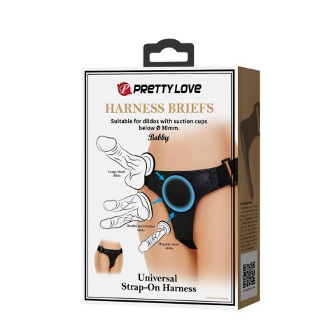 PRETTY LOVE – Majtki z uprzężą Bobby – Uniwersalny Strap-On