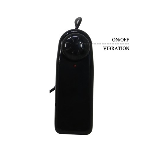PRETTY LOVE – Wibrujące Dildo Strap-On Draven 6,8'' z Szelkami w Stylu Majtek