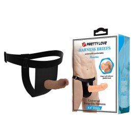 PRETTY LOVE – Eleganckie Majtki z Uprzężą i Dildo Houston 6,8 cala