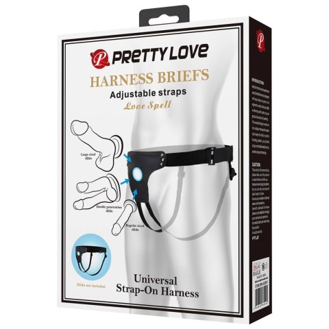PRETTY LOVE - Uprząż Majtki Love Spell: Uniwersalna Uprząż Strap-On