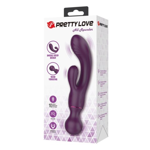 Pretty Love All Rounder – Wielofunkcyjny Wibrator Króliczek z Podwójną Stymulacją