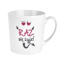 Kubek CRAZY GIRL Matowy 480 ml – Grzeczne Dziewczynki Idą do Nieba...
