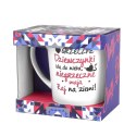 Kubek CRAZY GIRL Matowy 480 ml – Grzeczne Dziewczynki Idą do Nieba...