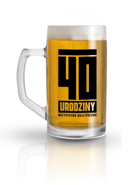Zabawny Kufel na 40. Urodziny – Idealny Prezent, 500 ml