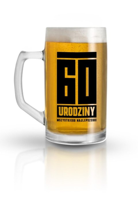 Kufel na 60. Urodziny – Elegancki Prezent z Humorem, 500 ml