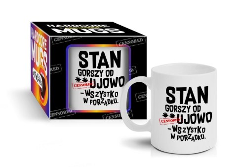 Kubek HARDCORE MUGS 'Boss' 300 ml – Na dni, gdy nic nie idzie po myśli