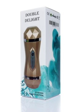 Luksusowy Masturbator 'Double Delight' z Ustami i Waginą, 35 Funkcji, USB