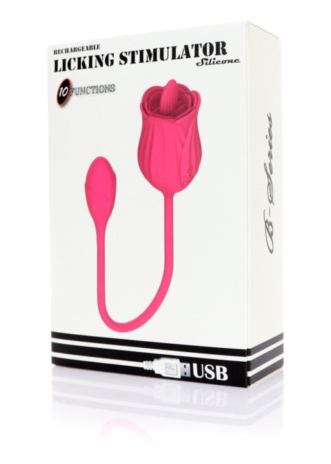 Zmysłowy Stymulator z Funkcją Lizania i Wibrującym Jajkiem USB – 10 Programów
