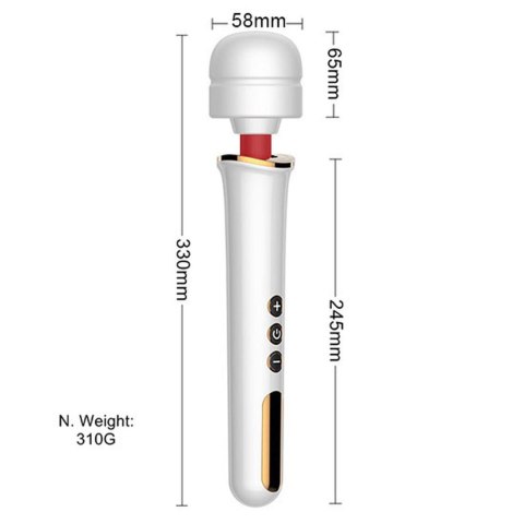 Biały Stymulator-Masażer USB – Niezwykła Moc, 10 Zmysłowych Programów