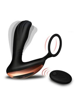 Erotyczny Masażer Prostaty z Pierścieniem i Zdalnym Sterowaniem - 10 Funkcji USB