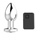 Wibrujący Plug Analny Premium z 10 Funkcjami i Ładowaniem USB - Srebrny