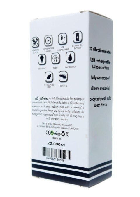 Mini Stymulator-Masażer USB z 20 Funkcjami - Czarny