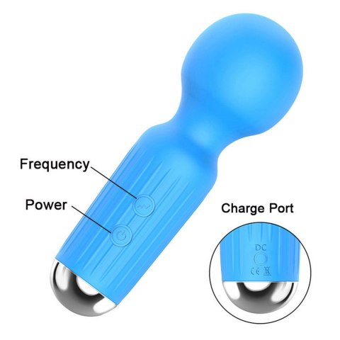 Mini Stymulator Akumulatorowy USB z 20 Funkcjami – Niebieski