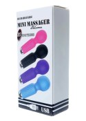 Mini Stymulator Akumulatorowy USB z 20 Funkcjami – Niebieski