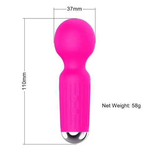 Zmysłowy Mini Stymulator USB z 20 Programami Wibracji – Różowy