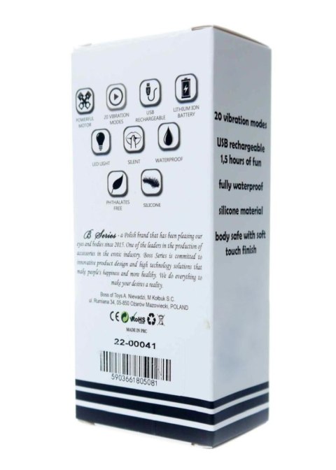 Mini Masażer Akumulatorowy USB z 20 Programami Wibracji – Fioletowy