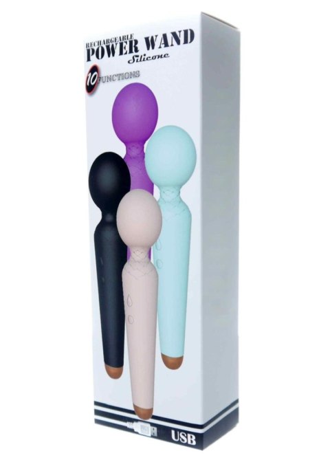 Wibrator-Masażer Typu Wand USB z 10 Funkcjami – Niebieski