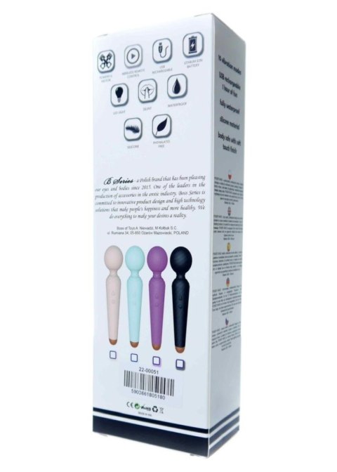 Wibrator-Masażer Typu Wand USB z 10 Funkcjami – Niebieski