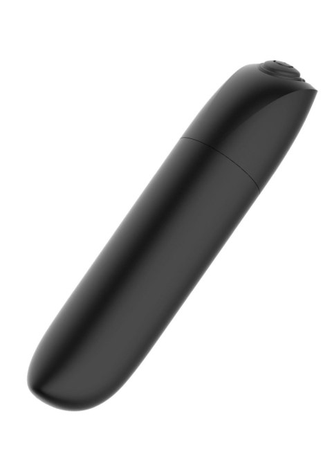 Intensywny Wibrator Punktowy Bullet z 20 Programami Wibracji - Ładowany USB, Matowa Czerń