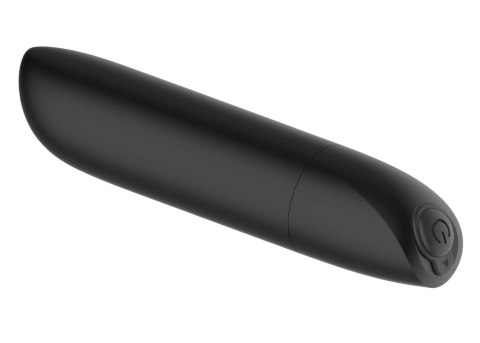 Intensywny Wibrator Punktowy Bullet z 20 Programami Wibracji - Ładowany USB, Matowa Czerń