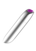 Stymulator-Pocisk USB z 20 Intensywnymi Trybami Wibracji – Srebrny