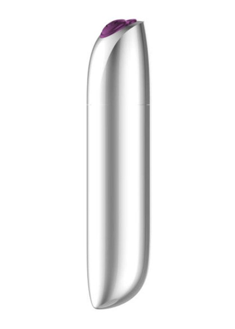 Stymulator-Pocisk USB z 20 Intensywnymi Trybami Wibracji – Srebrny