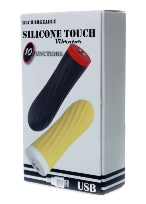 Elegancki Stymulator Silikonowy z 10 Funkcjami Wibracji USB – Czarny