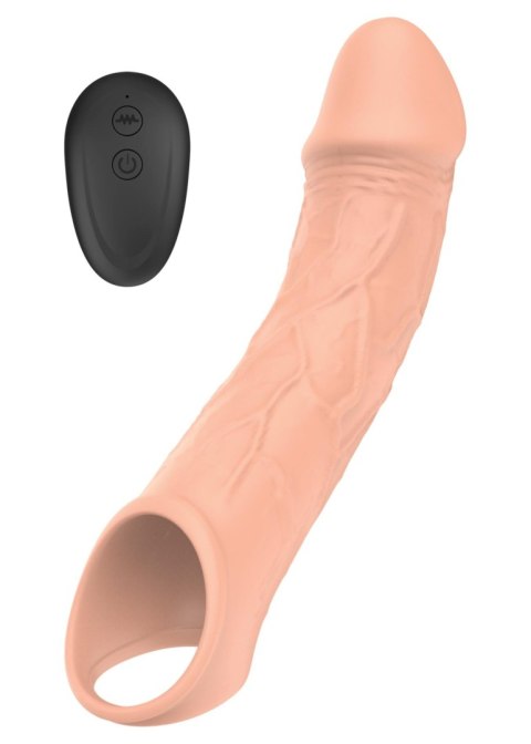 Wibracyjna przedłużka z 10 funkcjami i zdalnym sterowaniem USB