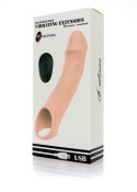 Wibracyjna przedłużka z 10 funkcjami i zdalnym sterowaniem USB
