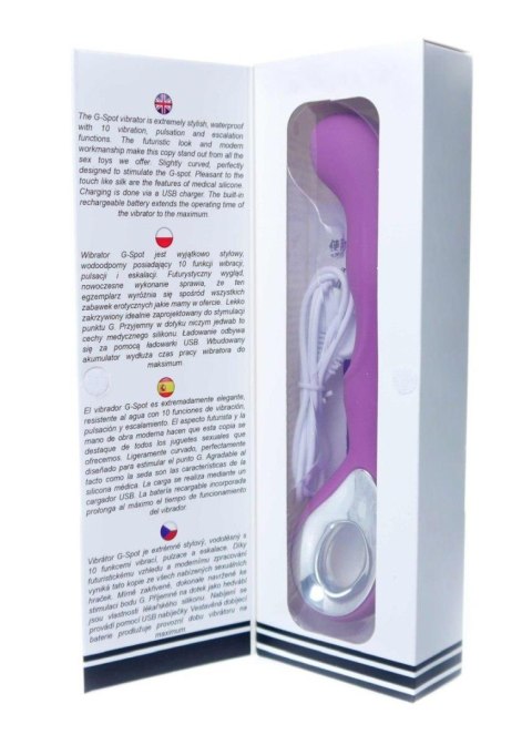 Luksusowy Wibrator G-spot z 10 Funkcjami i Ładowaniem USB - Fioletowy