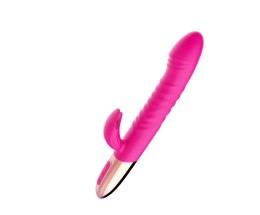 Wibrator Króliczek Akumulatorowy z Funkcją Grzania i Ruchem Posuwisto-Zwrotnym (10 Trybów, USB)