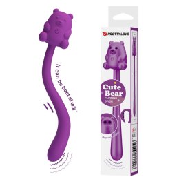 Cute Bear: Zmysłowy Masażer z 7 Trybami Wibracji i Ładowaniem Magnetycznym USB