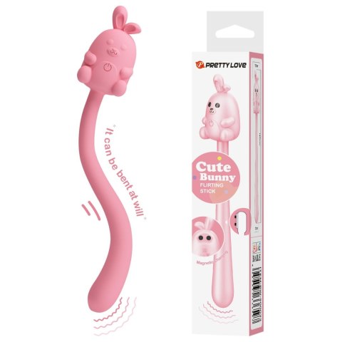 Cute Bunny: Zmysłowy Masażer Stymulujący z 7 Trybami Wibracji i Magnetycznym Ładowaniem USB