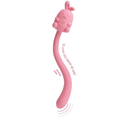 Cute Bunny: Zmysłowy Masażer Stymulujący z 7 Trybami Wibracji i Magnetycznym Ładowaniem USB