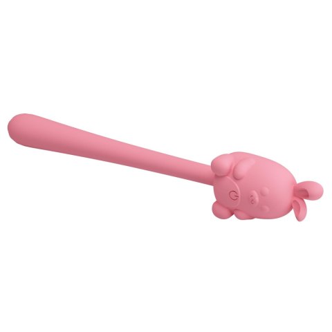 Cute Bunny: Zmysłowy Masażer Stymulujący z 7 Trybami Wibracji i Magnetycznym Ładowaniem USB