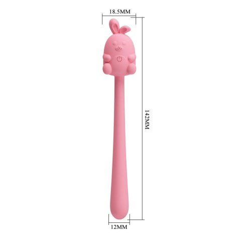 Cute Bunny: Zmysłowy Masażer Stymulujący z 7 Trybami Wibracji i Magnetycznym Ładowaniem USB
