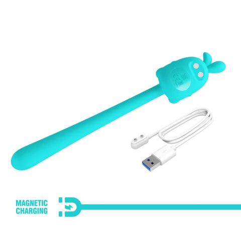 CUTE BUNNY – Zmysłowy Wibrator Stymulujący z 7 Funkcjami i Ładowaniem Magnetycznym USB