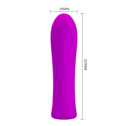 PRETTY LOVE Alfreda Purple – Mini Wibrator z Funkcją Pamięci i 12 Trybami Wibracji