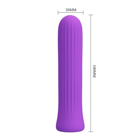 PRETTY LOVE Blanche Ciemnofioletowy – Mini Wibrator z 12 Trybami Wibracji i Funkcją Pamięci