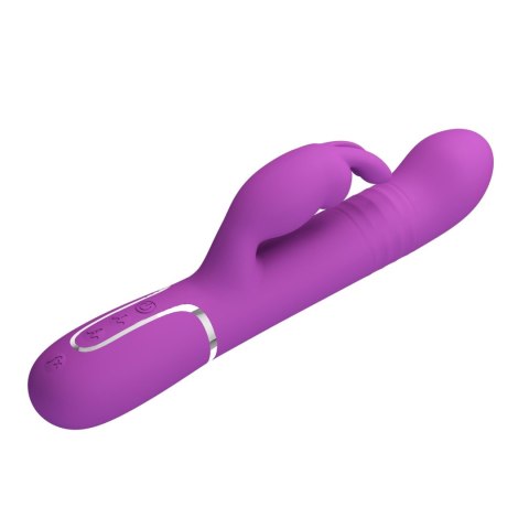 PRETTY LOVE Coale Purple – Luksusowy Wibrator Króliczek z 7 Trybami Wibracji, 4 Funkcjami Obrotowymi i 4 Ustawieniami Pchnięć