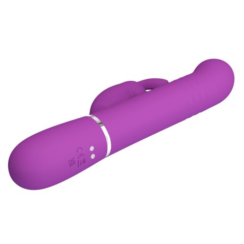 PRETTY LOVE Coale Purple – Luksusowy Wibrator Króliczek z 7 Trybami Wibracji, 4 Funkcjami Obrotowymi i 4 Ustawieniami Pchnięć