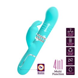PRETTY LOVE Coale Twinkled Tenderness – Wibrator Króliczek z 7 Funkcjami Wibracji, 4 Trybami Obrotowymi i 4 Ruchami Posuwistymi