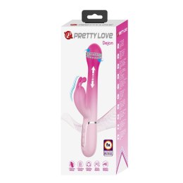 PRETTY LOVE - Dejon: Wibrator Króliczek z 7 trybami wibracji, 4 funkcjami obrotowymi i 4 ustawieniami pchnięć