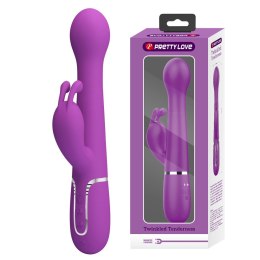 PRETTY LOVE Dejon Purple – Wibrator Króliczek z 7 Funkcjami Wibracji, 4 Trybami Posuwistymi i 4 Opcjami Rotacji