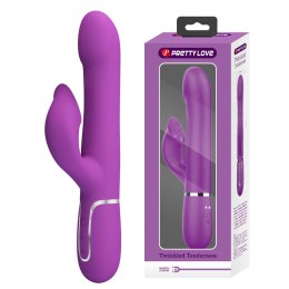 PRETTY LOVE Falin Purple – Wibrator Króliczek z 7 Funkcjami Wibracji i 4 Trybami Ruchu Obrotowego, Funkcja Pamięci