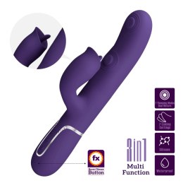 PRETTY LOVE Gigi Ciemnofioletowy – Wibrator Króliczek z 7 Trybami Pulsacji i 7 Trybami Lizania