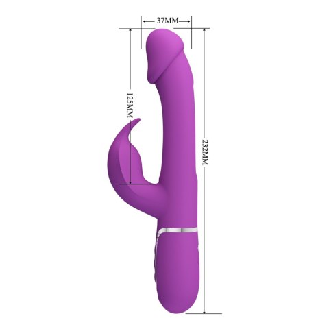 PRETTY LOVE Kampas Fioletowy – Wibrator Króliczek z 7 Funkcjami Wibracji i 4 Trybami Lizania