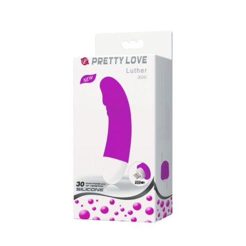 PRETTY LOVE - LUTHER: Elegancki Wibrator z 30 Funkcjami i Ładowaniem USB