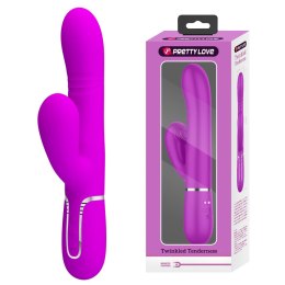 PRETTY LOVE - Mariana Purple – Wielofunkcyjny Wibrator Króliczek: 7 Wibracji, 7 Pulsacji, 4 Tryby Toczenia i 4 Tryby Kołysania