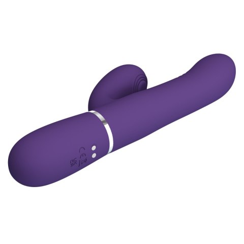 PRETTY LOVE Mariana – Ciemny Fiolet: Wibrator Króliczek z 7 Wibracjami, 7 Pchnięciami, 4 Toczeniami i 4 Trybami Kołysania